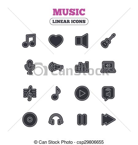 450x470 Music Icon Musical Note, Guitar And Microphone Music Clipart