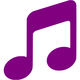 256x256 Purple Music Icon