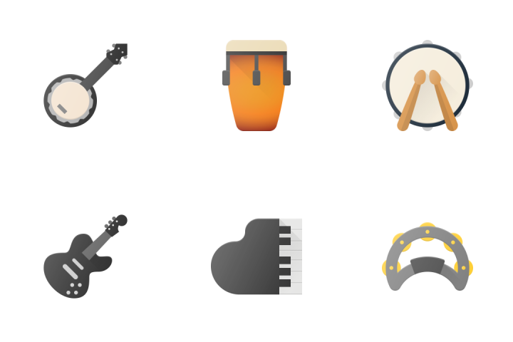 720x480 Download Music Instruments Icon Pack