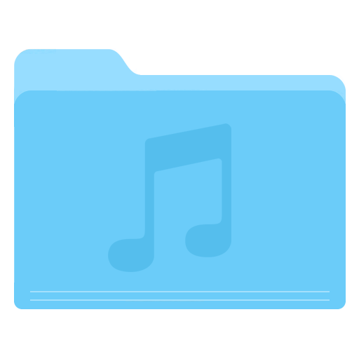 512x512 Folder Music Icon Yosemite Flat Iconset Dtafalonso