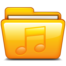 256x256 Music Icon Mac Folders Iconset Hopstarter