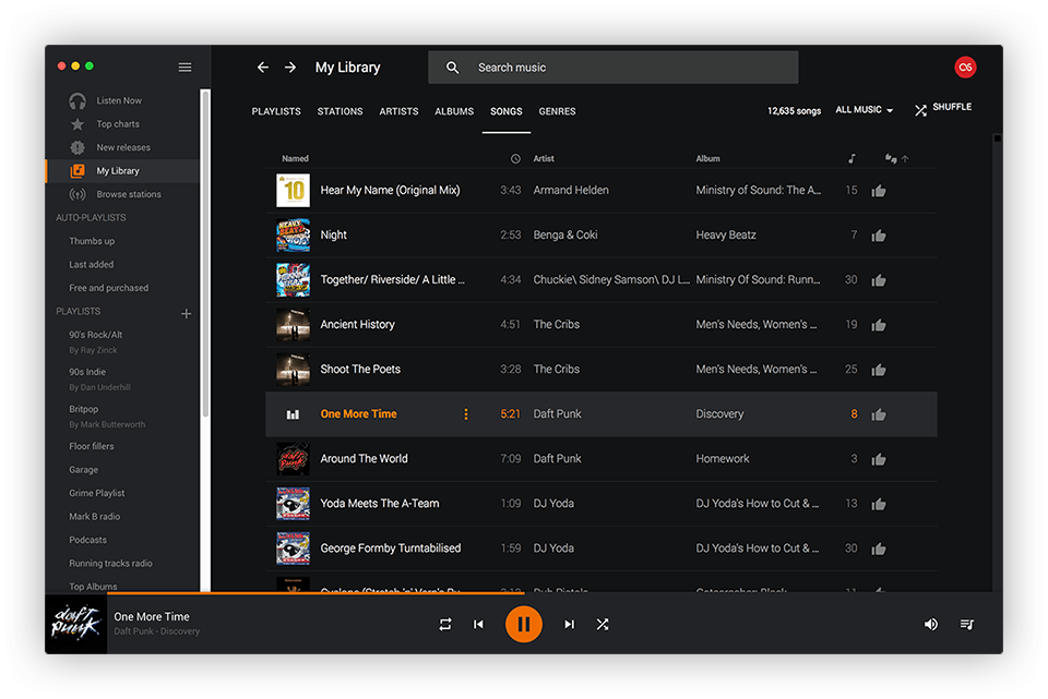 960x641 Radiant Player For Google Play Music