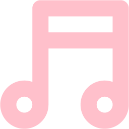 256x256 Pink Music Note Icon