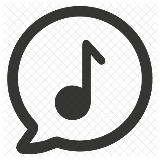 512x512 Musical Note Logo Icon Of Glyph Style