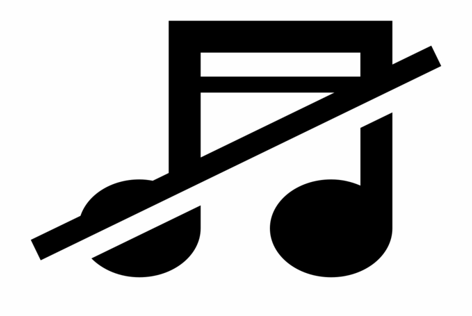 920x616 No Music Sign Of Musical Note With A Slash Comments
