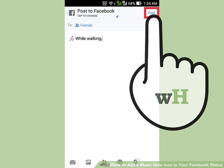 728x546 How To Add A Music Note Icon To Your Facebook Status Steps