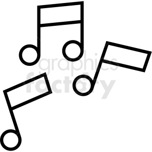 300x300 Black And White Music Notes Icon Clipart Royalty Free Gif