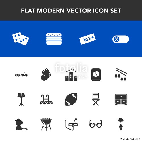 Modern, Simple Vector Icon Set With Ball, Delivery, Dice, Turn 500x500 Modern, Simple Vector Icon Set With Ball, Delivery, Dice, Turn