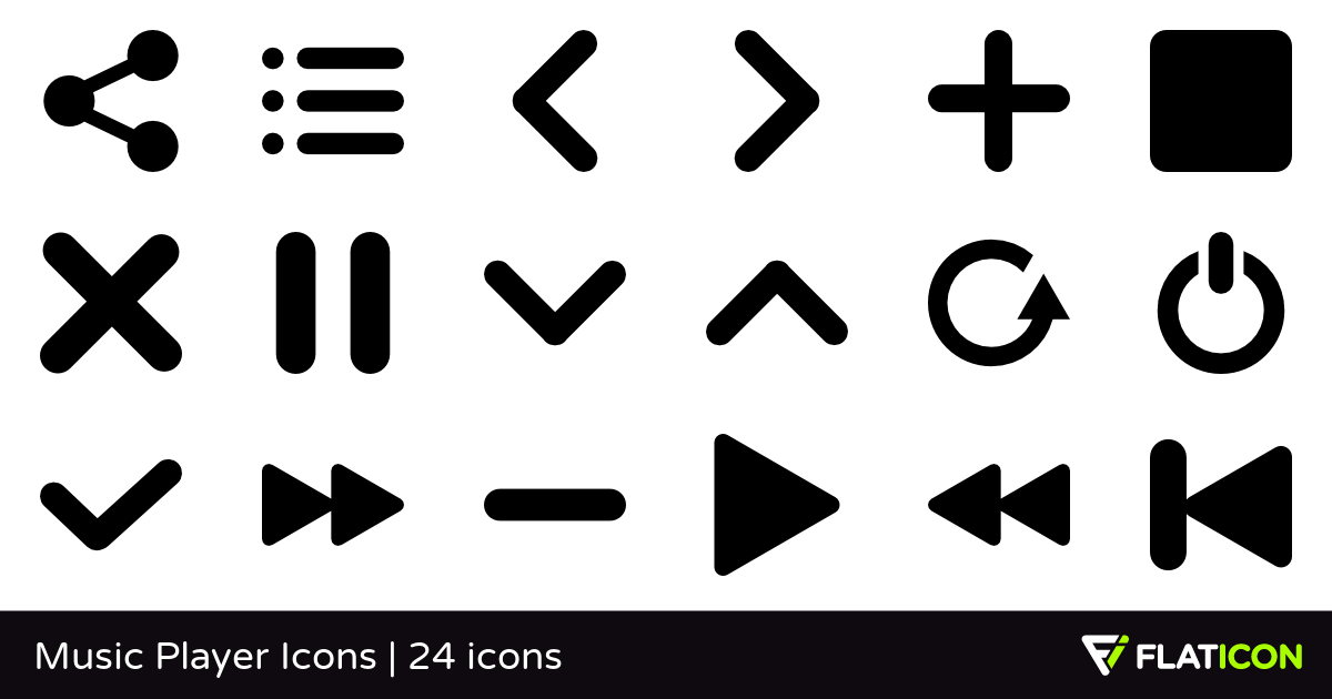 1200x630 Music Player Icons Free Icons