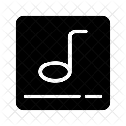 256x256 Music Player Icon Of Glyph Style