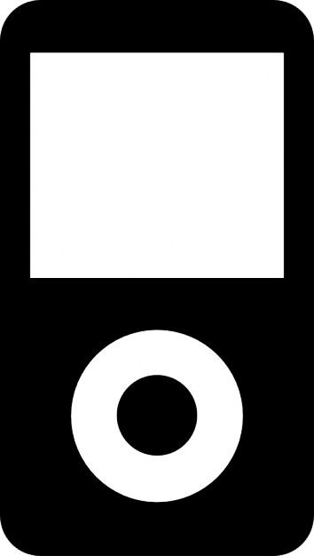 354x626 Black Music Player Icon Icons Free Download