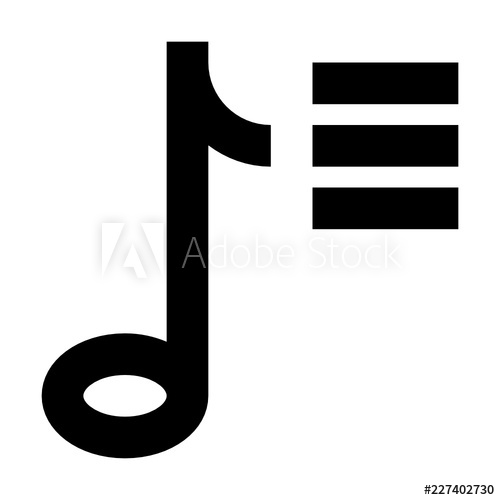 500x500 Note Music Playlist Audio Gui Web Vector Icon