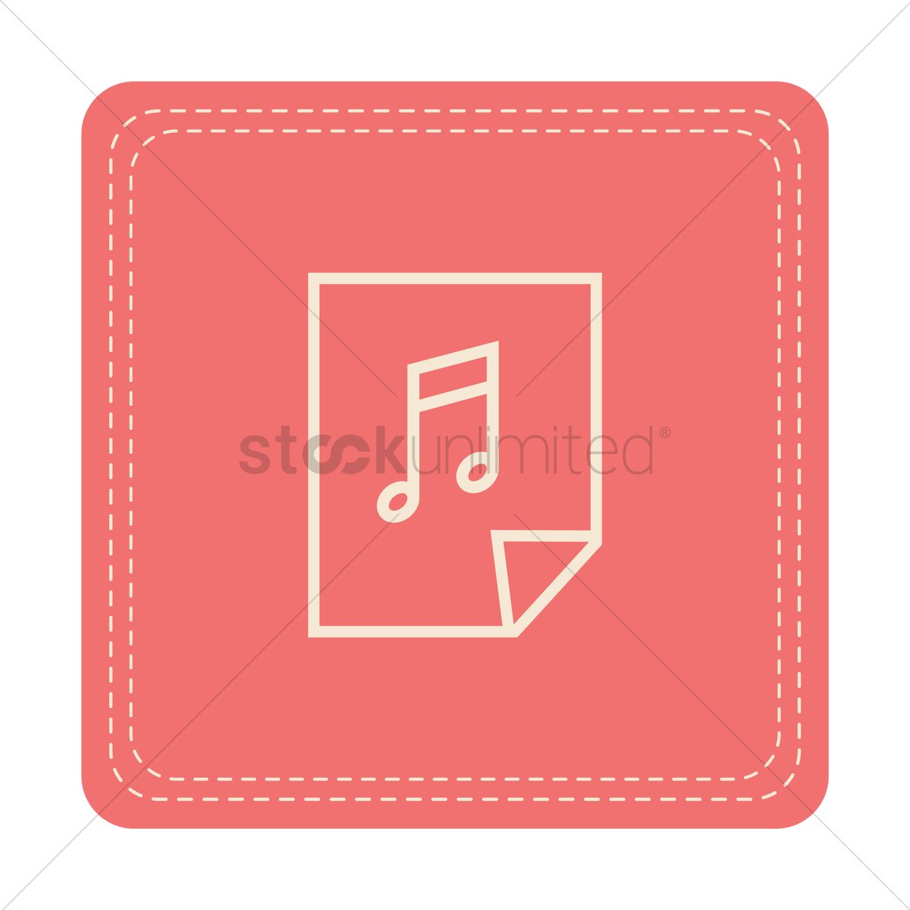 1300x1300 Music Sheet Icon Vector Image
