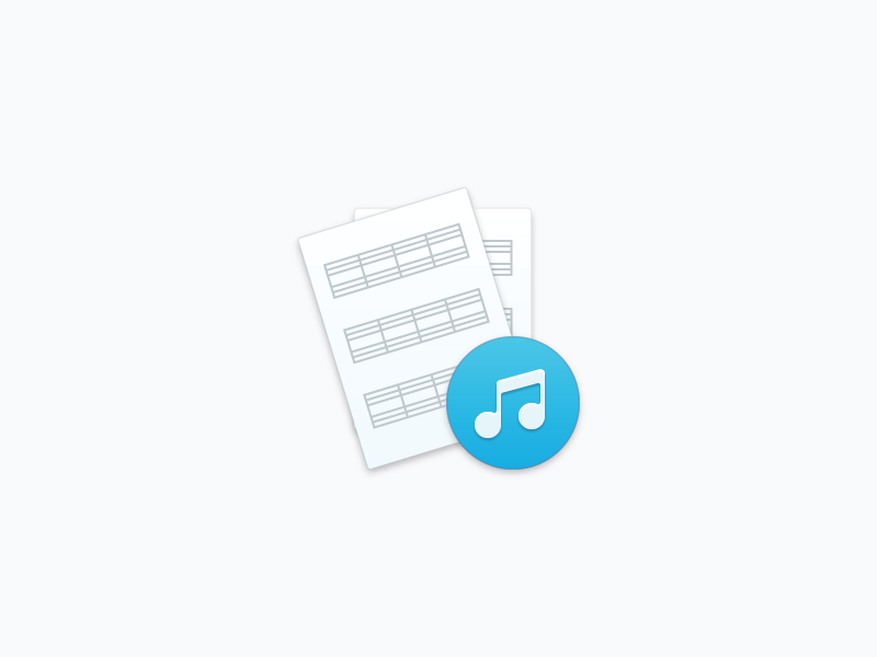 800x600 Sheet Music Icon