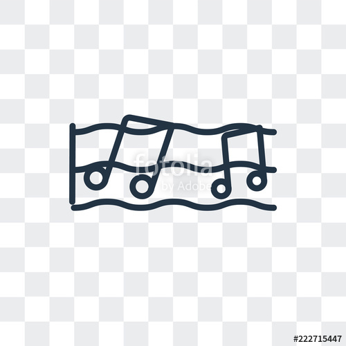 500x500 Sheet Music Icon Isolated On Transparent Background Modern