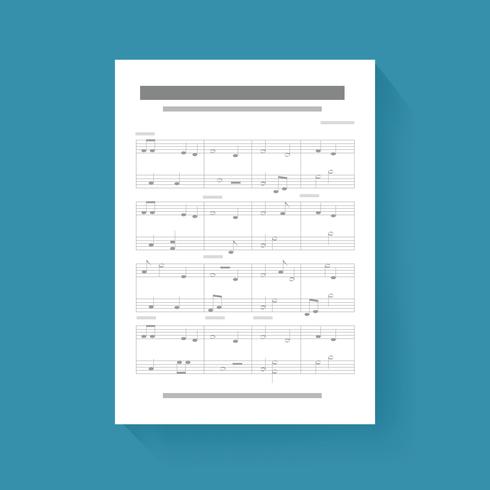 490x490 Music Note Sheet Compose Song Icon Illustration Vector