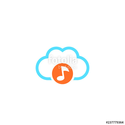 500x500 Music Streaming Service, Cloud Icon Stock Image And Royalty Free