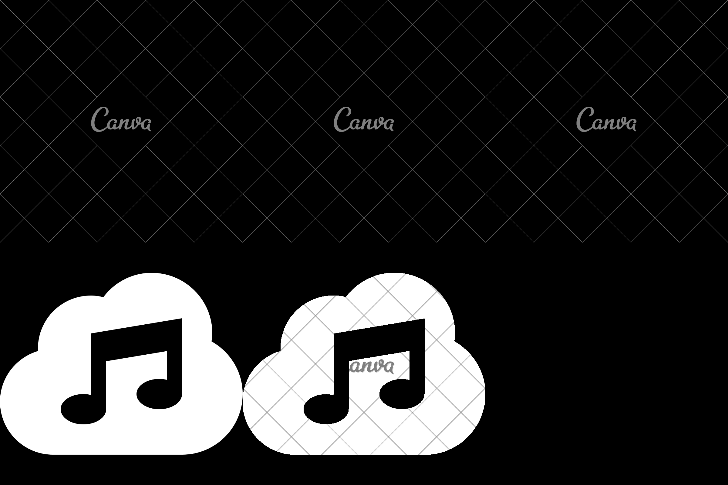 2400x1600 Cloud Music Streaming Icon