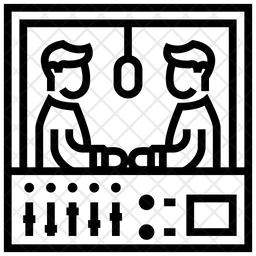 256x256 Music Studio Icon Of Line Style