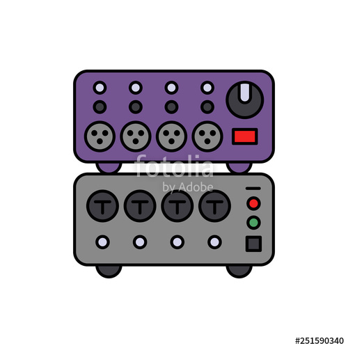 500x500 Card, Music, Audio Icon Element Of Color Music Studio Equipment