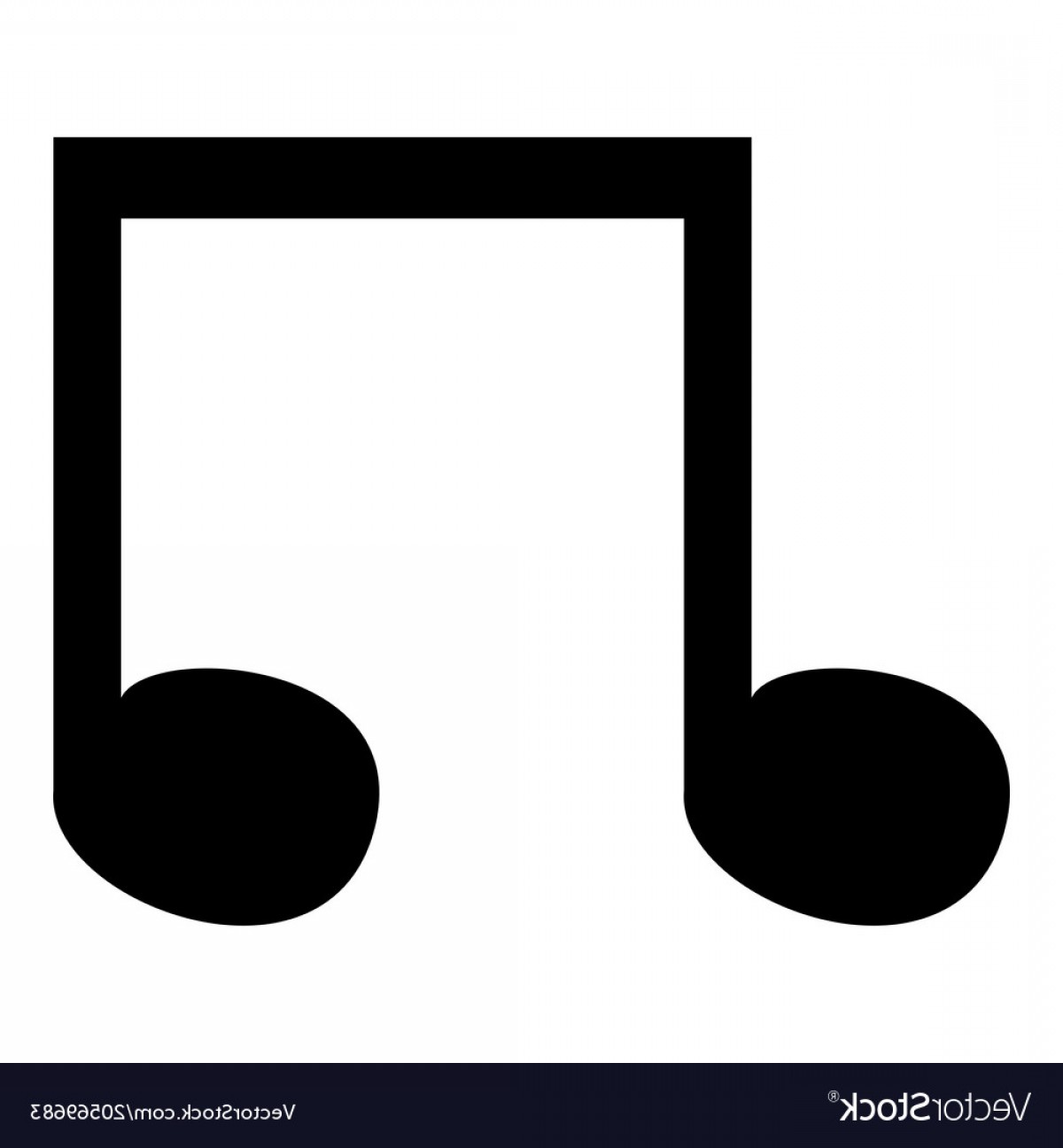 1200x1296 Music Note Icon Black Color Icon Vector Hoodamathrun