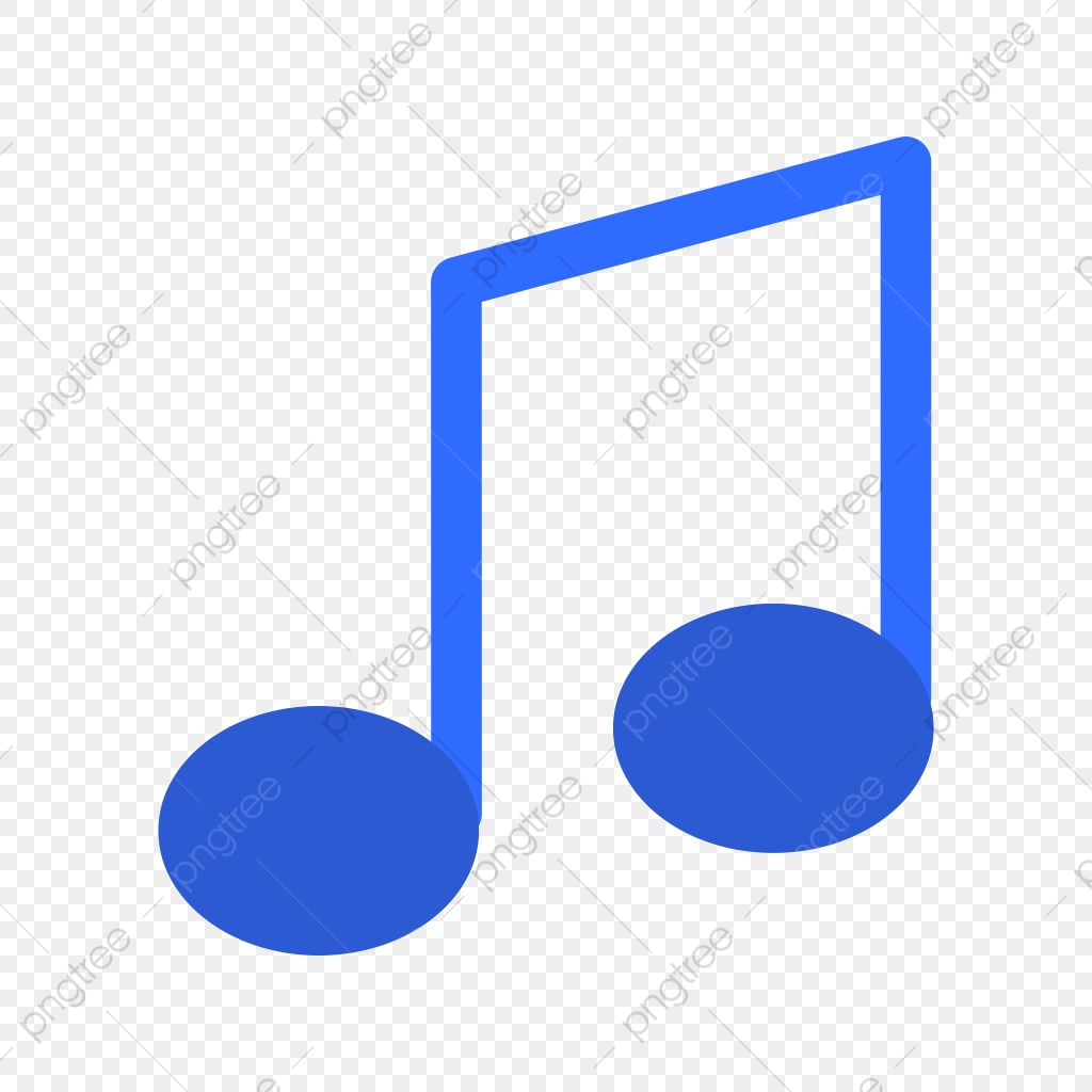 1024x1024 Music Note Vector Icon, Music Note Icon, Audio Icon, Blue Music