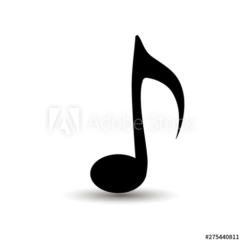 500x500 Music Note Icon Black Musical Signs Signature Note Symbol