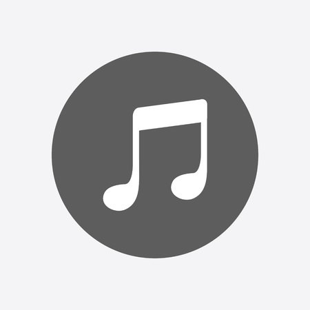 450x450 Music Note Icon Character Listening Song Flat Design Style