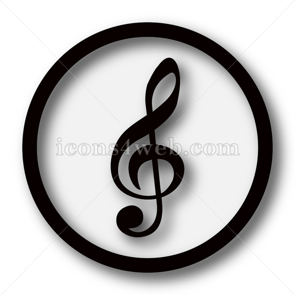 600x600 Sol Key Music Symbol Simple Icon Sol Key Music Symbol Simple