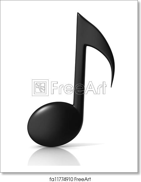 450x580 Free Art Print Of Music Note Icon Music Note Icon On White