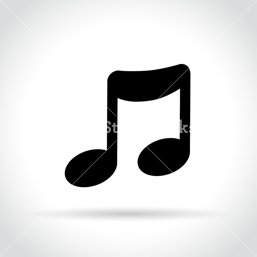 1000x1000 Illustration Of Music Note Icon On White Background Royalty Free
