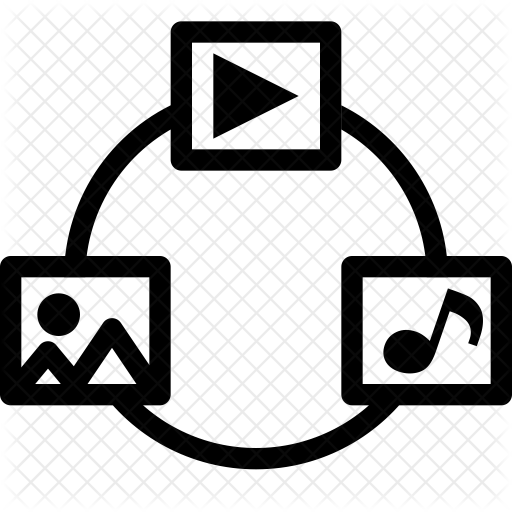 512x512 Media Icon Of Line Style