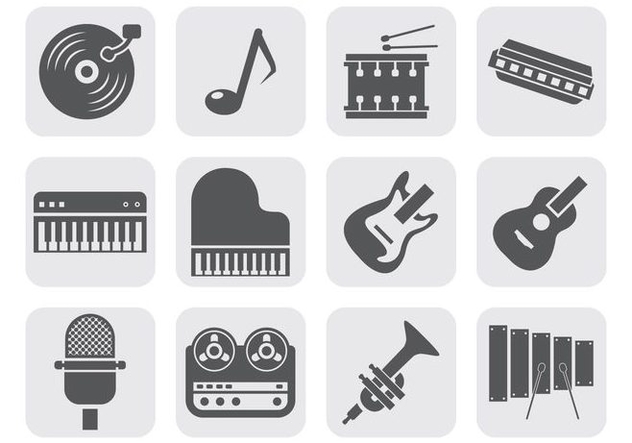 632x443 Free Music Instrument Equipment Icons Vector Free Vector Download
