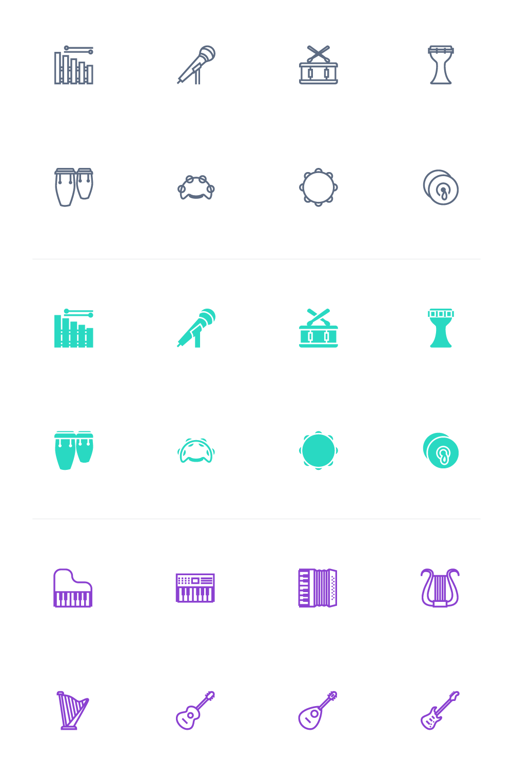 1000x1515 Tuneful Musical Instruments Icons