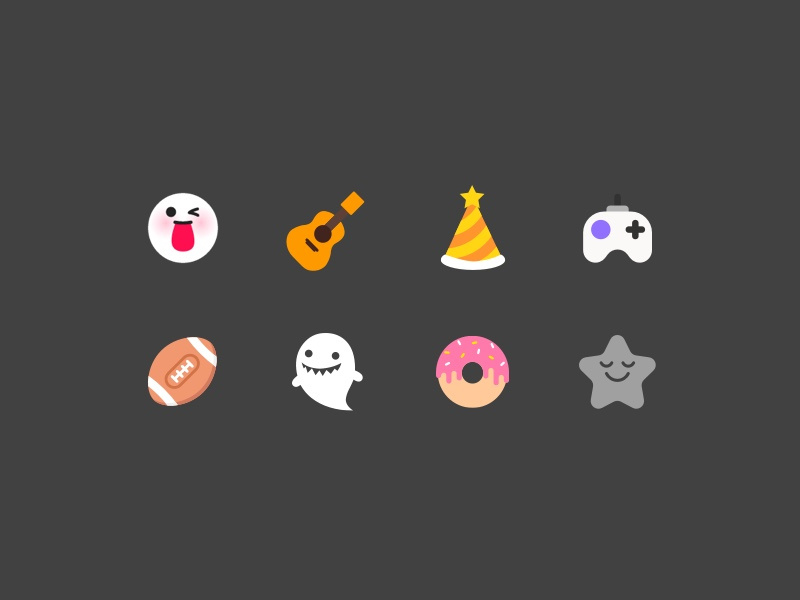 800x600 Icon Set For Musical Ly Categories