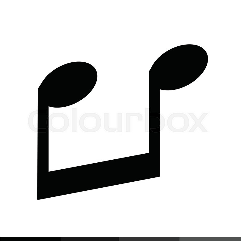 800x800 Musical Note Icon Illustration Design Stock Vector Colourbox