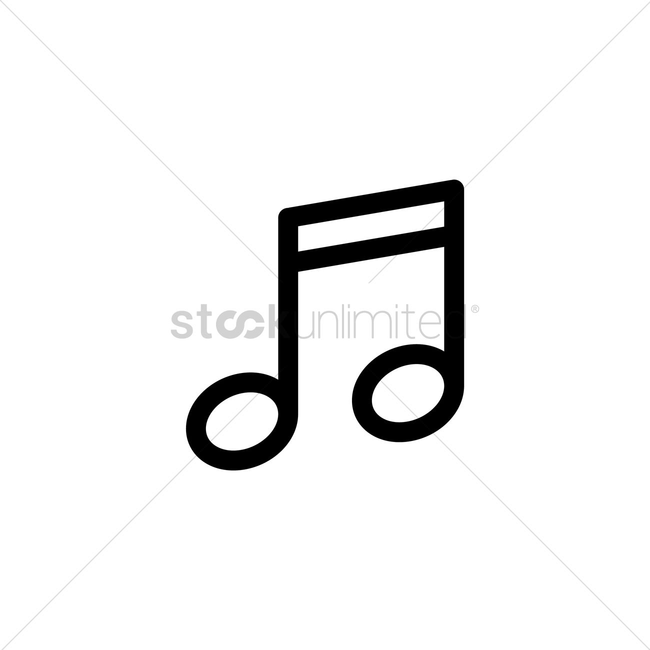 1300x1300 Musical Note Icon Vector Image