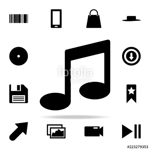 500x500 Musical Note Icon Web Icons Universal Set For Web And Mobile