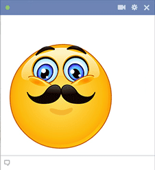 Mustache Smiley Symbols Emoticons 226x247 Mustache Smiley Symbols Emoticons