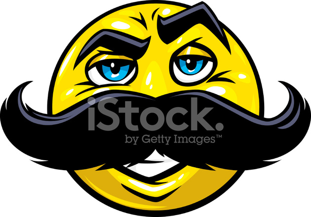 Mustache Smiley Face Stock Vector 631x440 Mustache Smiley Face Stock Vector