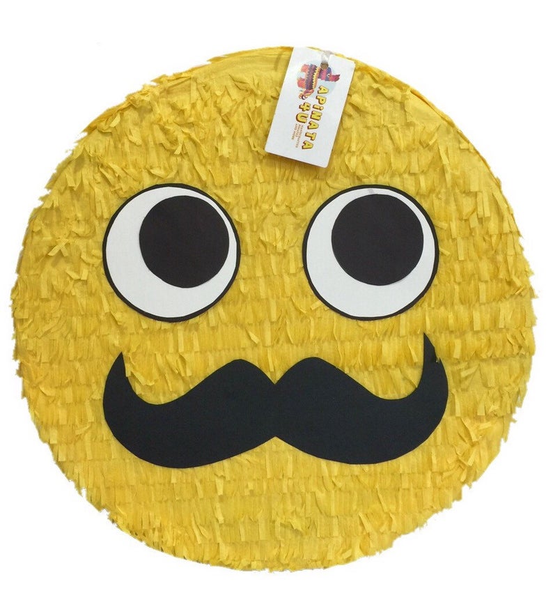 Sale Mustache Emoticon Pinata Etsy 794x851 Sale Mustache Emoticon Pinata Etsy