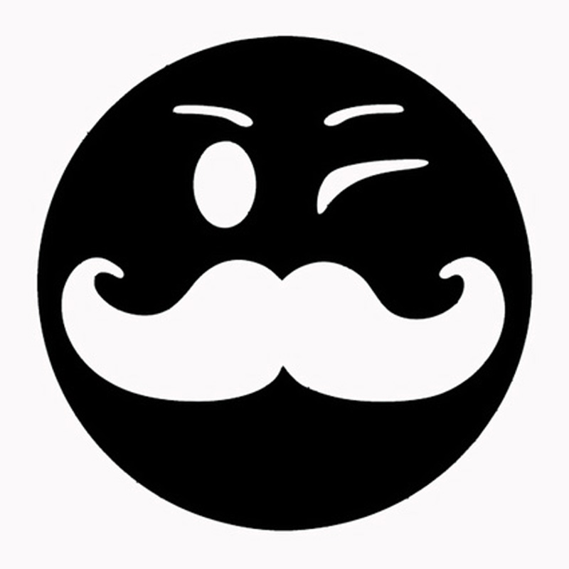 Car Stying Smiley Face With Mustache Cartoon Fashion Car Styling 800x800 Car Stying Smiley Face With Mustache Cartoon Fashion Car Styling