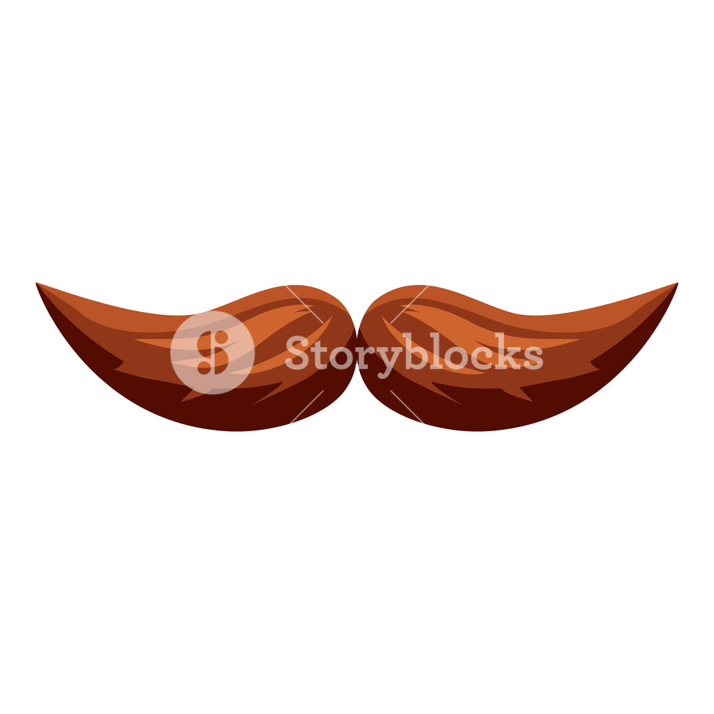1000x1000 Thick Mustache Icon Cartoon Illustration Of Thick Mustache Vector