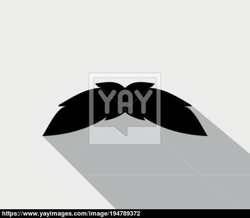 512x448 Mustache Icon Vector