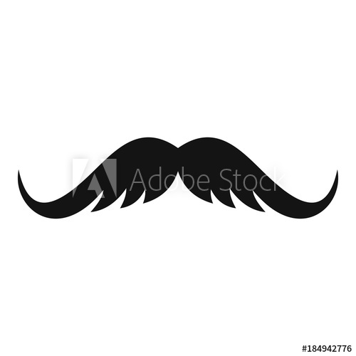 500x500 Cutting Mustache Icon Simple Illustration Of Cutting Mustache