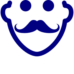 256x256 Free Navy Mustache Icon