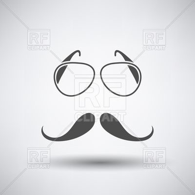 400x400 Glasses And Mustache Icon Vector Image Of Icons And Emblems