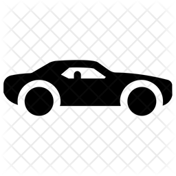 256x256 Ford Mustang Icon Of Glyph Style