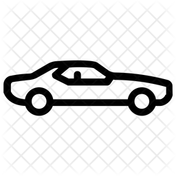 256x256 Ford Mustang Icon Of Line Style