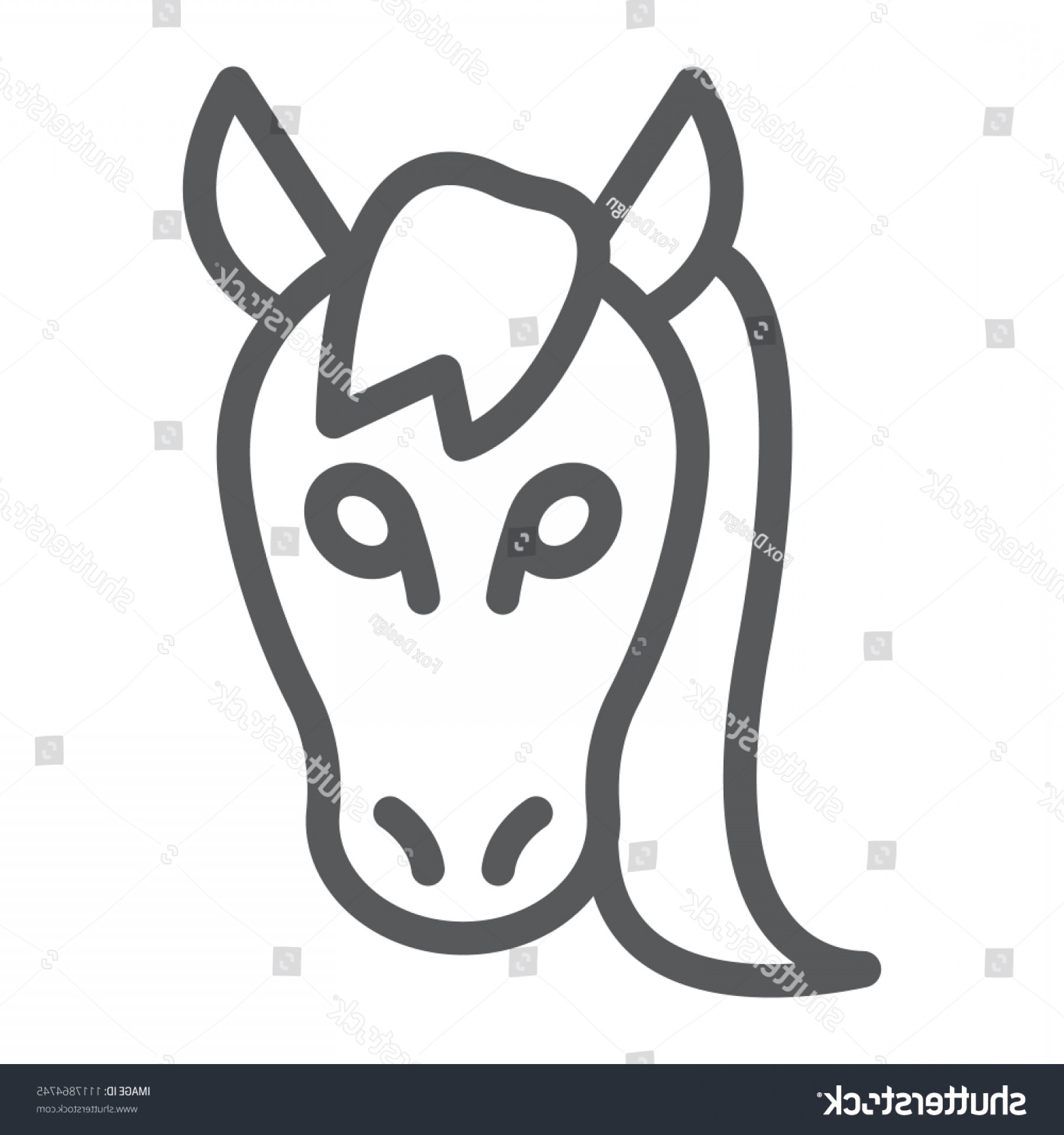 1800x1920 Horse Line Icon Animal Zoo Mustang Lamaison